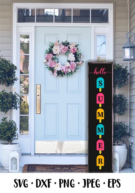 Download Free Hello Summer Porch Sign Printable
