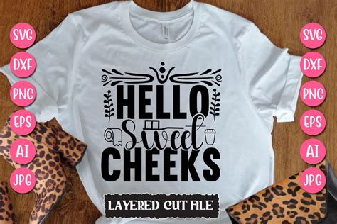 Download Free Hello Sweet Cheeks Bathroom SVG Cut File for Cricut Machine