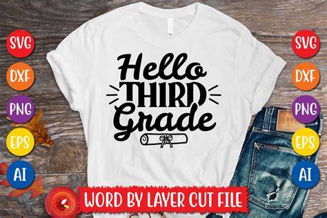 Download Free Hello Third Grade Svg Design Creativefabrica DXF Files
