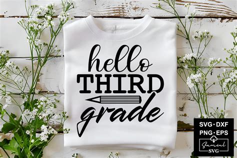 Download Free Hello Third Grade Svg Design Files Free PSD Mockups