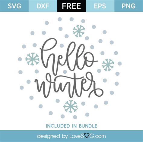 Download Free Hello Winter For Silhouette