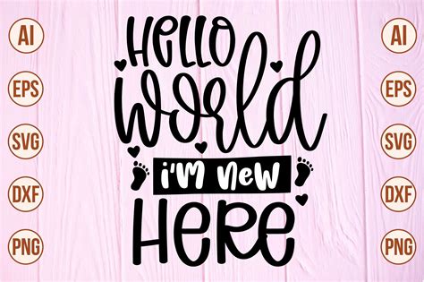 Download Free Hello World Cricut SVG For Crafts