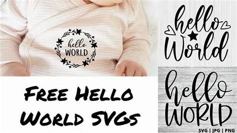 Download Free Hello World SVG Cut Files