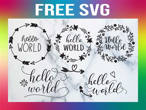 Download Free Hello World SVG Files