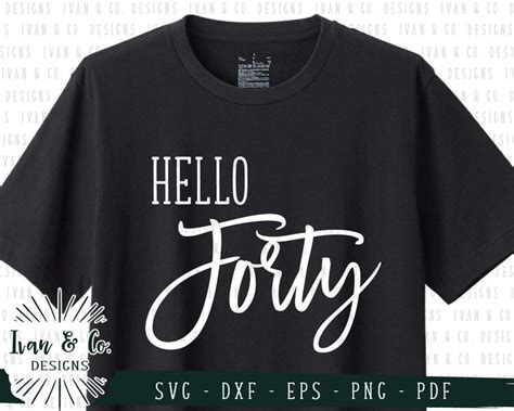 Download Free Hello forty svg Commercial Use DXF Files