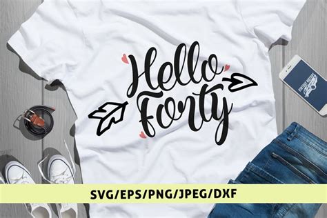 Download Free Hello forty svg Files DXF Files
