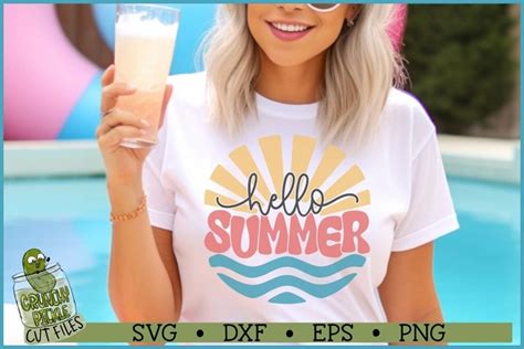 Download Free Hello summer with sun SVG Files
