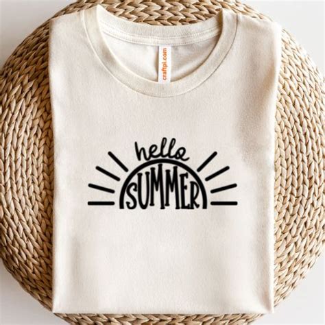 Download Free Hello summer with sun SVG Files DXF Files