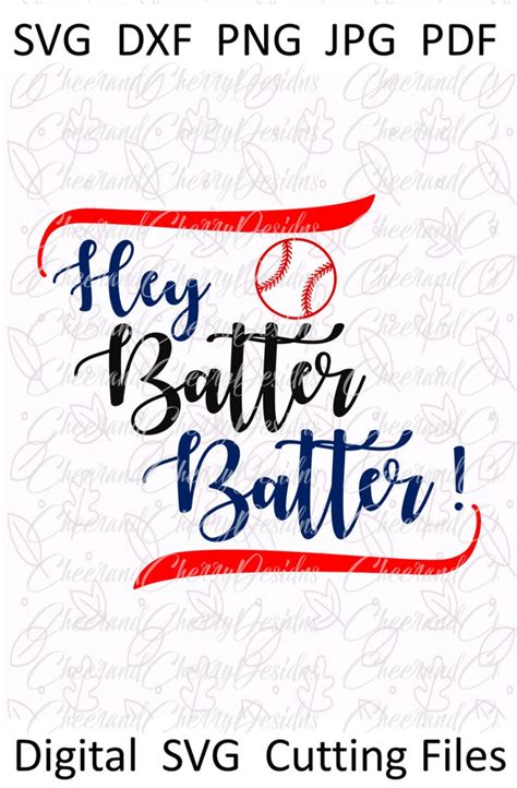 Download Free Hey Batter Batter For Cricut