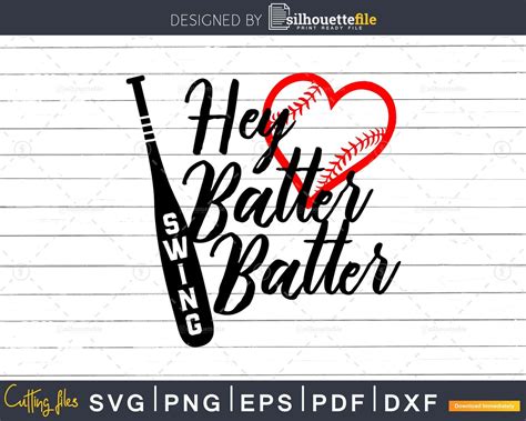 Download Free Hey Batter Batter SVG DXF Files