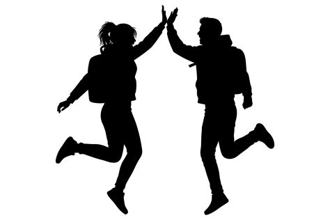 Download Free High Five Silhouette DXF Files