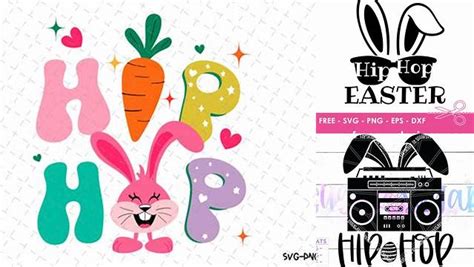 Download Free Hip To The Hop Easter SVG Cut Files