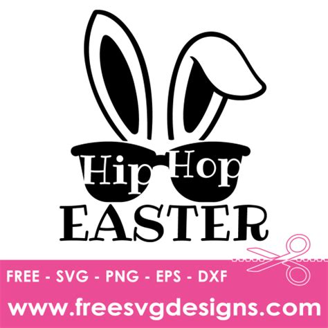 Download Free Hip To The Hop Easter SVG Files For Crafts