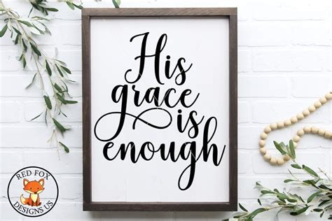 Download Free His grace is enough SVG DXF Files
