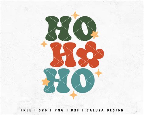 Download Free Ho Ho Ho | Christmas SVG Cut File For Crafts