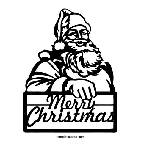 Download Free Ho Ho Ho Merry Christmas Fun Santa DXF Files