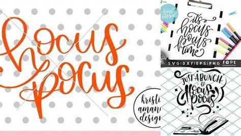 Download Free Hocus Pocus - Hand Lettered SVG Files