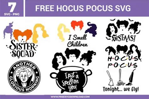Download Free Hocus Pocus SVG Cut Files