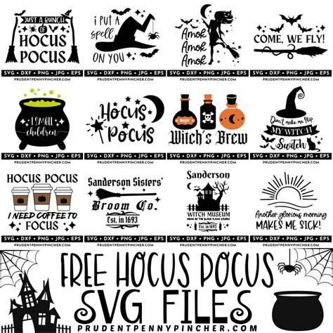 Download Free Hocus Pocus SVG Files For Crafts