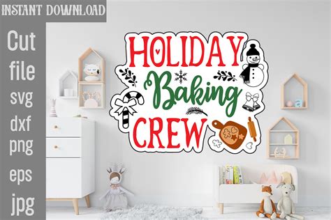 Download Free Holiday Baking Crew SVG Printable