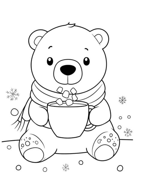 Download Free Holiday Bear Printable