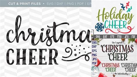 Download Free Holiday Cheer Creativefabrica DXF Files