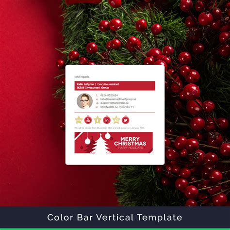 Free Holiday Email Signature Template