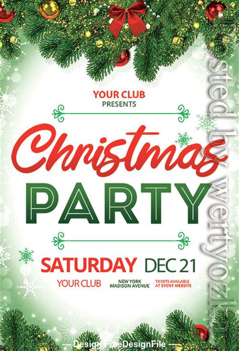 Free Holiday Party Flyer Templates