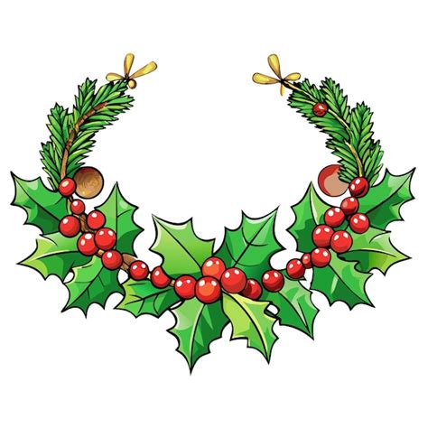 Download Free Holly Garland | Embroidery Commercial Use DXF Files