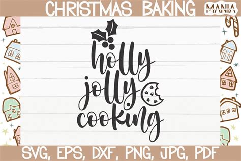Download Free Holly Jolly Cooking SVG Cut File Commercial Use DXF Files