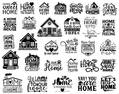 Download Free Home SVG Sign Bundle Commercial Use