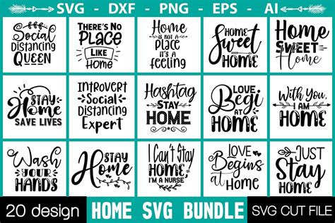 Download Free Home SVG Sign Bundle Commercial Use DXF Files