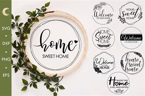 Download Free Home SVG Sign Bundle Creativefabrica For Crafts