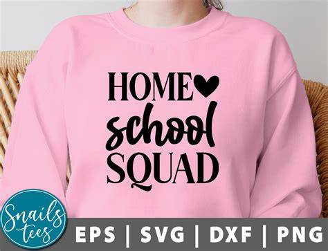 Download Free Home School Squad SVG Cut File Easy Edite