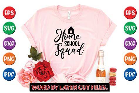 Download Free Home School Squad SVG Cut File Files