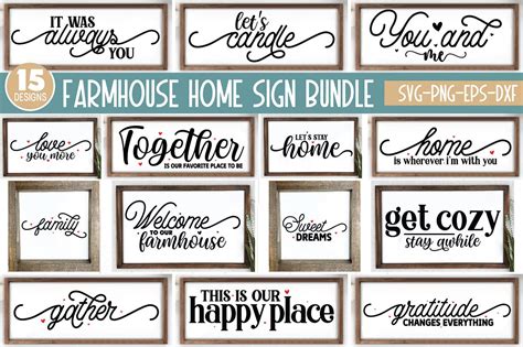 Download Free Home Sign Bundle Creativefabrica DXF Files