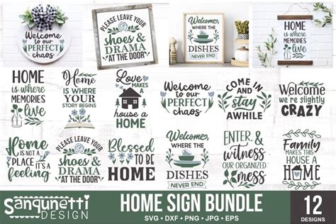 Download Free Home Sign Bundle Cut Images