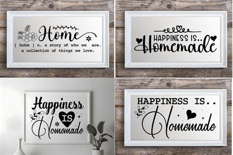 Download Free Home Sign Bundle Silhouette For Crafts