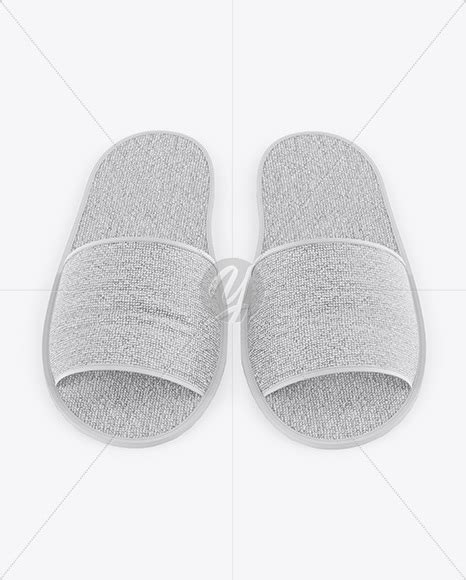 Download Free Home Slippers - Front View (High Angle Shot) PSD Generator