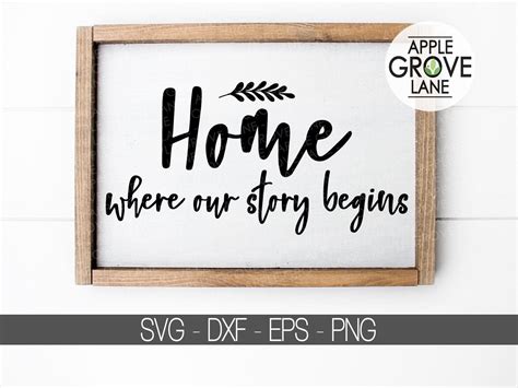 Download Free Home Story Begins Commercial Use DXF Files