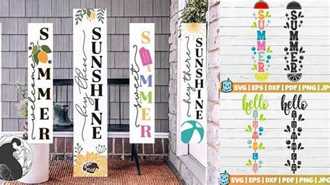 Download Free Home Summer Porch Signs Bundle Cut Images