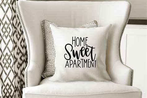 Download Free Home Sweet Apartment Hand Lettered SVG Files DXF Files