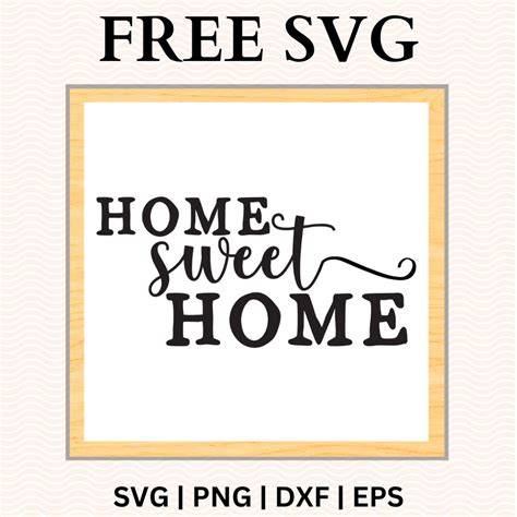 Download Free Home Sweet Home Rustic Sign SVG Cut File Commercial Use Free PSD Mockups