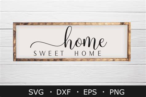 Download Free Home Sweet Home Rustic Sign SVG Cut File Creativefabrica For Crafts