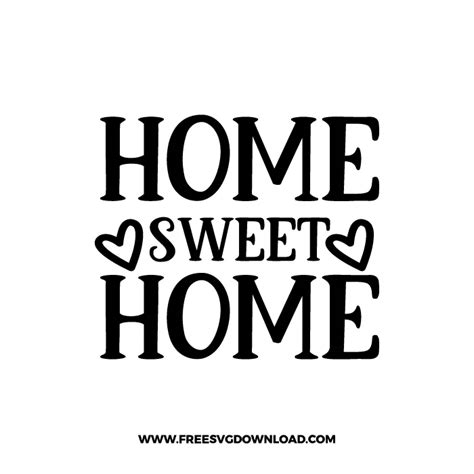 Download Free Home Sweet Home SVG Printable