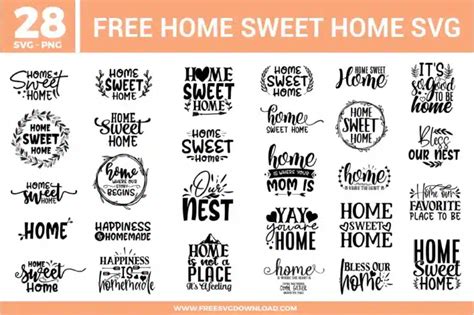 Download Free Home Sweet Home Svg Design DXF Files