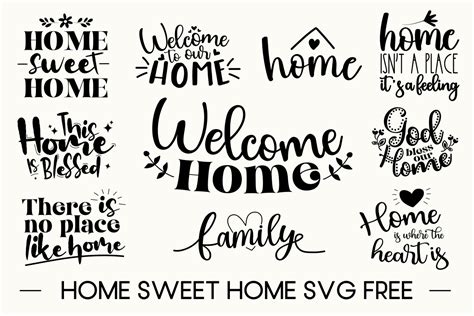 Download Free Home Sweet Home Svg Design For Crafts