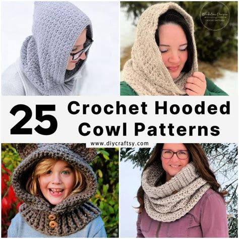 Free Hooded Cowl Crochet Pattern
