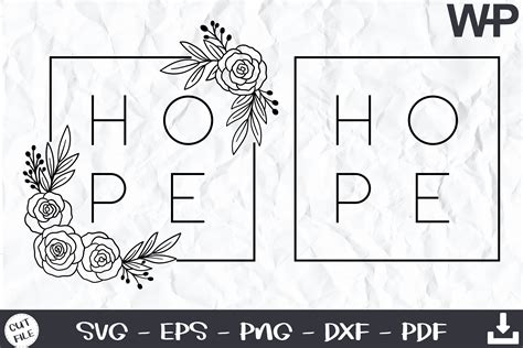 Download Free Hope For Best - SVG File, DXF File Commercial Use For Crafts