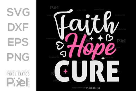 Download Free Hope For Cure - SVG File, DXF File Creativefabrica For Crafts